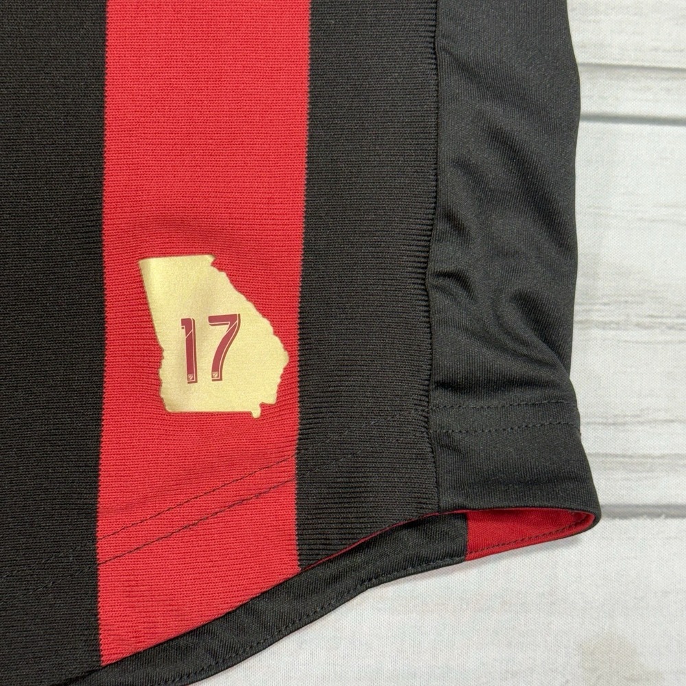 adidas Jersey Mens Large Black Red Atlanta United 2019 Authentic Home MLS - Picture 7 of 9